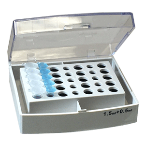 Block, combination 15 x 0.5 and 20 x 1.5ml