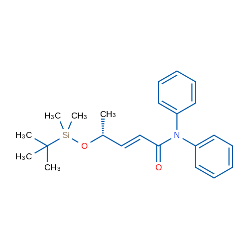 (R,E)-4-((tert-Butyldimethylsilyl)oxy)-N,N-diphenylpent-2-enamide 1g