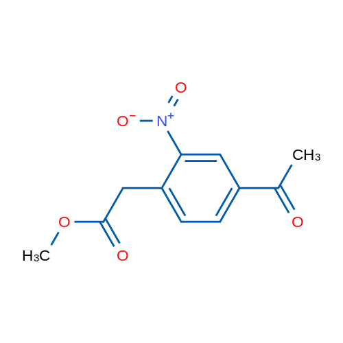 Methyl 2-(4-acetyl-2-nitrophenyl)acetate 1g