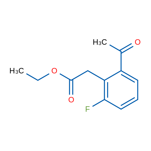 Ethyl 2-(2-acetyl-6-fluorophenyl)acetate 1g