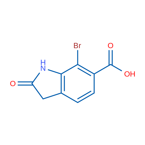 7-Bromo-2-oxoindoline-6-carboxylic acid 1g