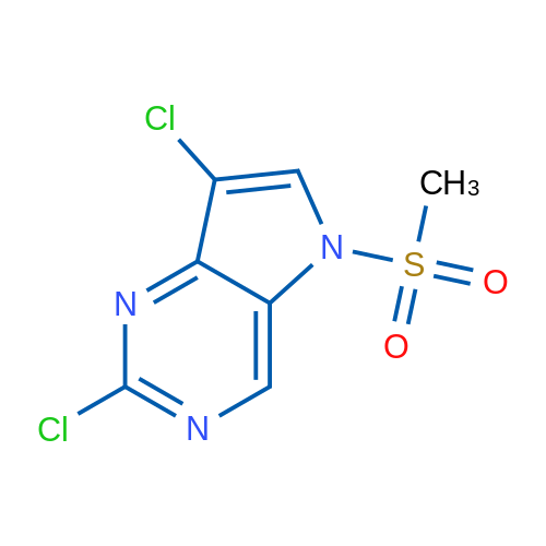 2,7-Dichloro-5-(methylsulfonyl)-5H-pyrrolo[3,2-d]pyrimidine 1g