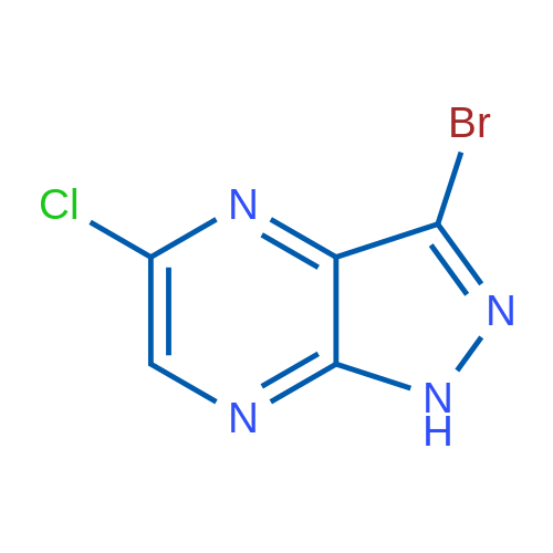 3-Bromo-5-chloro-1H-pyrazolo[3,4-b]pyrazine 1g