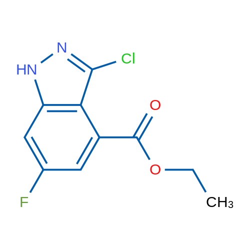 Ethyl 3-chloro-6-fluoro-1H-indazole-4-carboxylate 1g