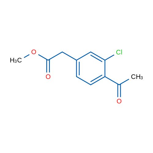 Methyl 2-(4-acetyl-3-chlorophenyl)acetate 1g