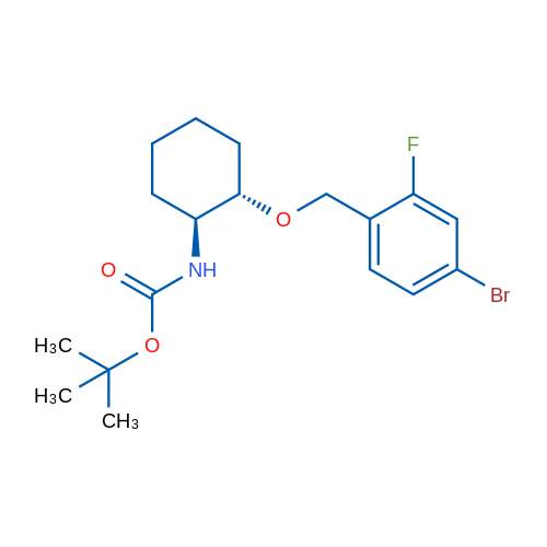tert-Butyl ((1S,2S)-2-((4-bromo-2-fluorobenzyl)oxy)cyclohexyl)carbamate 1g