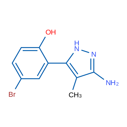 2-(3-Amino-4-methyl-1H-pyrazol-5-yl)-4-bromophenol 1g