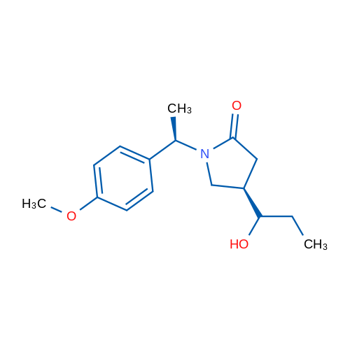 (4R)-4-(1-Hydroxypropyl)-1-((R)-1-(4-methoxyphenyl)ethyl)pyrrolidin-2-one 1g