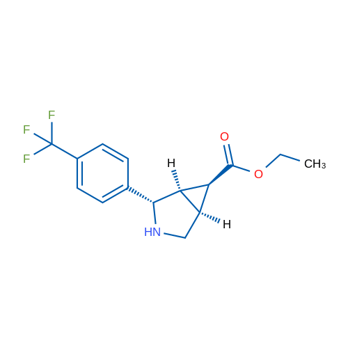 (1R,2S,5S,6S)-Ethyl 2-(4-(trifluoromethyl)phenyl)-3-azabicyclo[3.1.0]hexane-6-carboxylate 1g