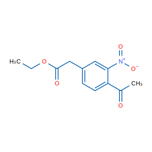 Ethyl 2-(4-acetyl-3-nitrophenyl)acetate 1g