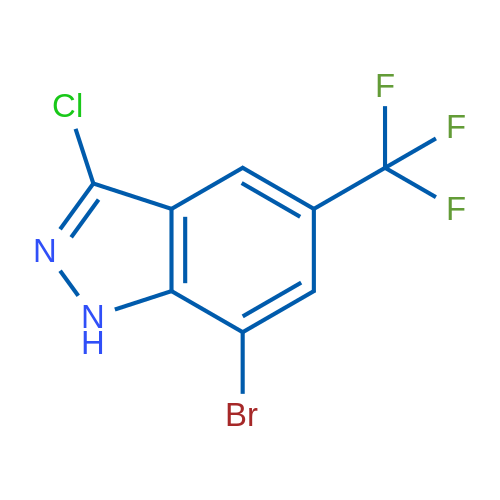7-Bromo-3-chloro-5-(trifluoromethyl)-1H-indazole 1g