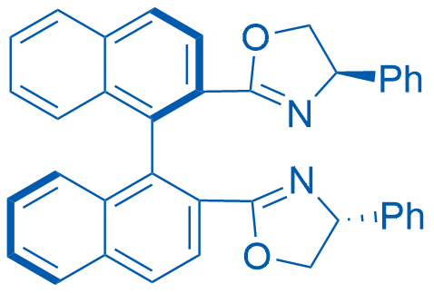 (1R)-2,2'-Bis((R)-4-phenyl-4,5-dihydrooxazol-2-yl)-1,1'-binaphthalene 250mg