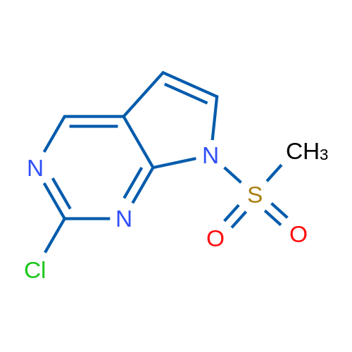 2-Chloro-7-(methylsulfonyl)-7H-pyrrolo[2,3-d]pyrimidine 1g