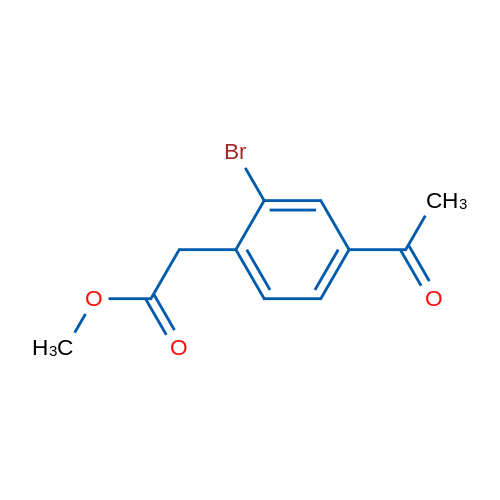 Methyl 2-(4-acetyl-2-bromophenyl)acetate 1g