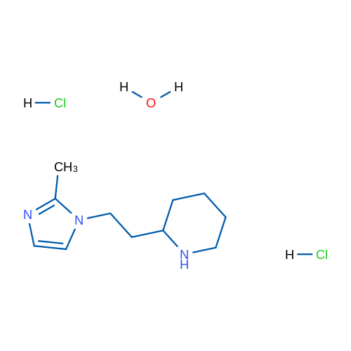 2-(2-(2-Methyl-1H-imidazol-1-yl)ethyl)piperidine dihydrochloride hydrate 1g