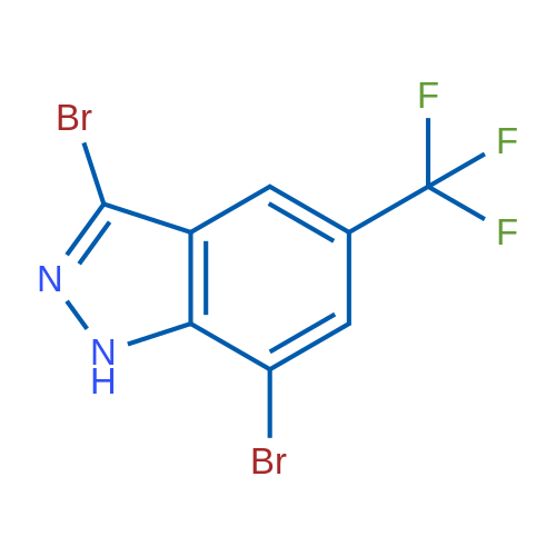 3,7-Dibromo-5-(trifluoromethyl)-1H-indazole 1g