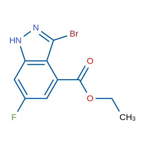 Ethyl 3-bromo-6-fluoro-1H-indazole-4-carboxylate 1g