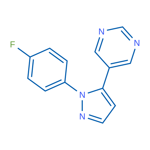 5-(1-(4-Fluorophenyl)-1H-pyrazol-5-yl)pyrimidine 1g
