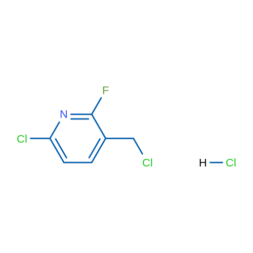 6-Chloro-3-(chloromethyl)-2-fluoropyridine hydrochloride 1g