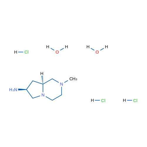 (7S,8AS)-2-methyloctahydropyrrolo[1,2-a]pyrazin-7-amine trihydrochloride dihydrate 5g