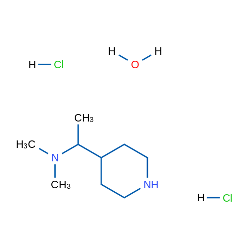 N,N-Dimethyl-1-(piperidin-4-yl)ethanamine dihydrochloride hydrate 5g
