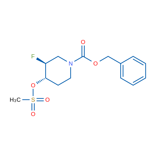 trans-Benzyl 3-fluoro-4-((methylsulfonyl)oxy)piperidine-1-carboxylate 1g