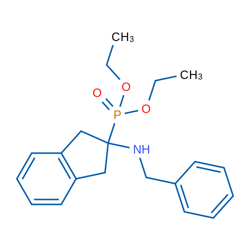 Diethyl (2-(benzylamino)-2,3-dihydro-1H-inden-2-yl)phosphonate 1g