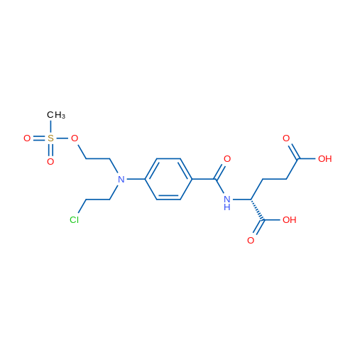 (R)-2-(4-((2-Chloroethyl)(2-((methylsulfonyl)oxy)ethyl)amino)benzamido)pentanedioic acid 1g