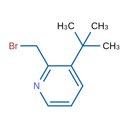 2-(Bromomethyl)-3-(tert-butyl)pyridine 1g