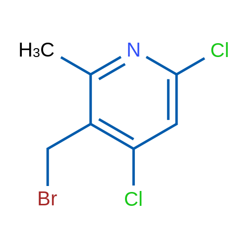 3-(Bromomethyl)-4,6-dichloro-2-methylpyridine 1g