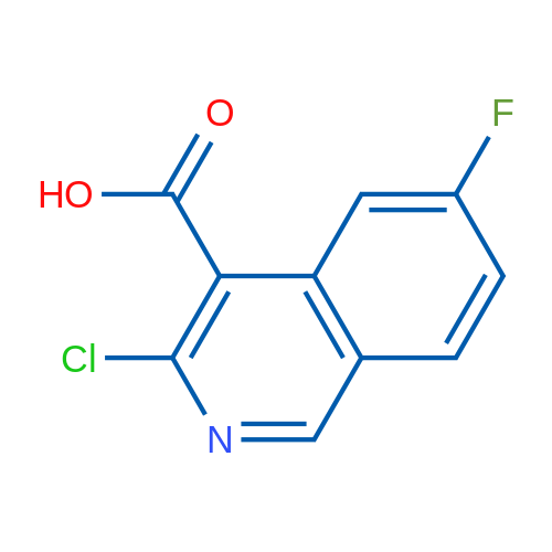 3-Chloro-6-fluoroisoquinoline-4-carboxylic acid 1g