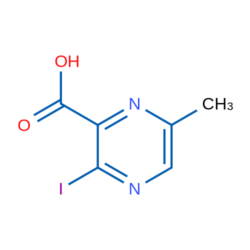 3-Iodo-6-methylpyrazine-2-carboxylic acid 1g