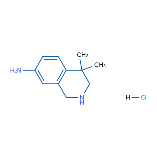 4,4-Dimethyl-1,2,3,4-tetrahydroisoquinolin-7-amine hydrochloride 1g
