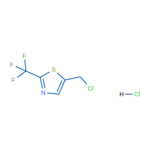 5-(Chloromethyl)-2-(trifluoromethyl)thiazole hydrochloride 1g