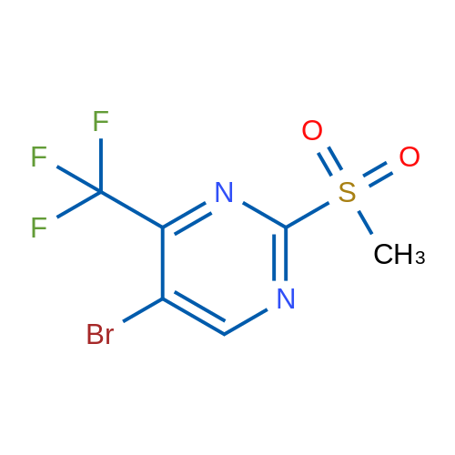 5-Bromo-2-(methylsulfonyl)-4-(trifluoromethyl)pyrimidine 1g