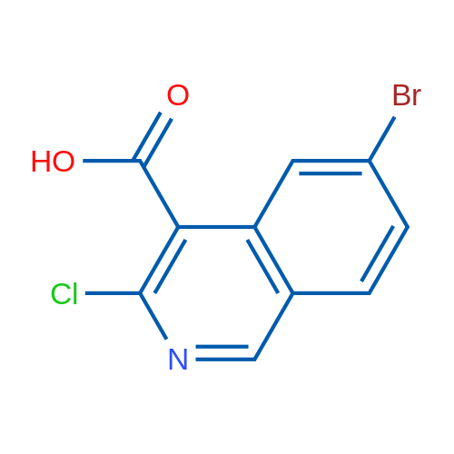 6-Bromo-3-chloroisoquinoline-4-carboxylic acid 1g