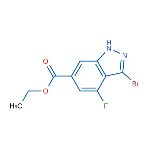 Ethyl 3-bromo-4-fluoro-1H-indazole-6-carboxylate 1g