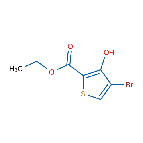 Ethyl 4-bromo-3-hydroxythiophene-2-carboxylate 1g