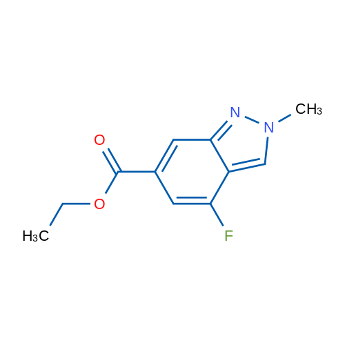 Ethyl 4-fluoro-2-methyl-2H-indazole-6-carboxylate 1g