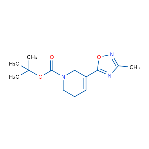tert-Butyl 3-(3-methyl-1,2,4-oxadiazol-5-yl)-5,6-dihydropyridine-1(2H)-carboxylate 1g