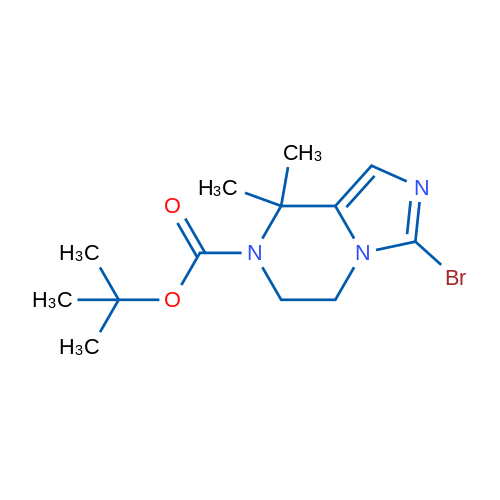 tert-Butyl 3-bromo-8,8-dimethyl-5,6-dihydroimidazo[1,5-a]pyrazine-7(8H)-carboxylate 1g