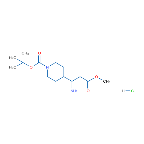 tert-Butyl 4-(1-amino-3-methoxy-3-oxopropyl)piperidine-1-carboxylate hydrochloride 1g
