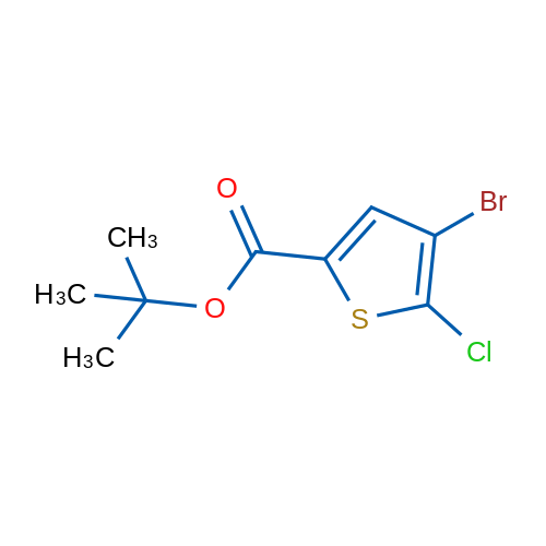 tert-Butyl 4-bromo-5-chlorothiophene-2-carboxylate 1g