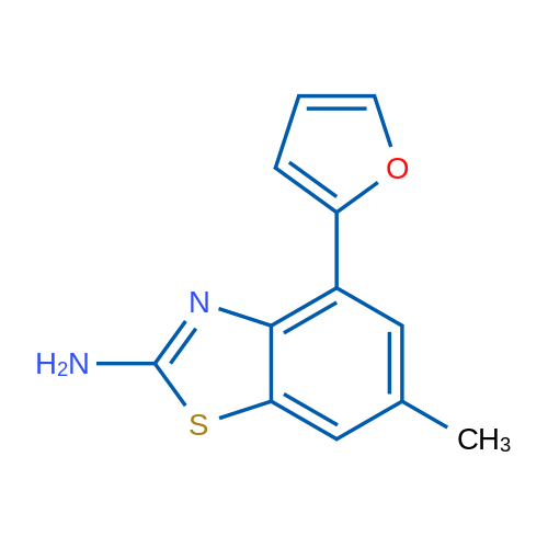 4-(Furan-2-yl)-6-methylbenzo[d]thiazol-2-amine 1g