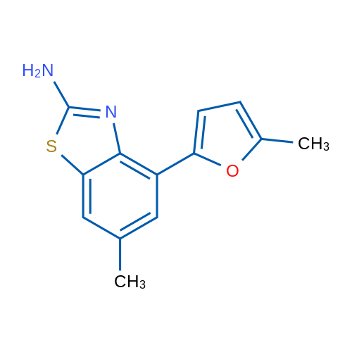 6-Methyl-4-(5-methylfuran-2-yl)benzo[d]thiazol-2-amine 1g