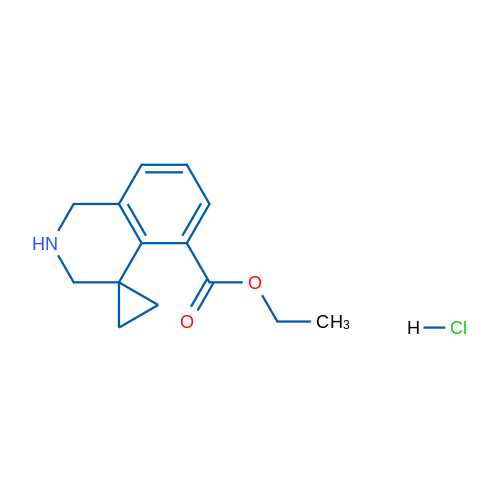 Ethyl 2',3'-dihydro-1'H-spiro[cyclopropane-1,4'-isoquinoline]-5'-carboxylate hydrochloride 1g