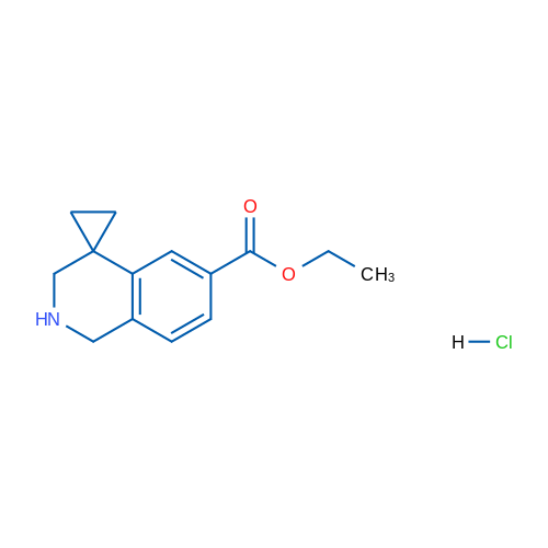 Ethyl 2',3'-dihydro-1'H-spiro[cyclopropane-1,4'-isoquinoline]-6'-carboxylate hydrochloride 1g