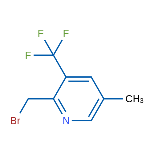 2-(Bromomethyl)-5-methyl-3-(trifluoromethyl)pyridine 1g