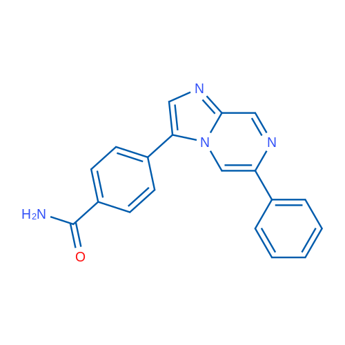 4-(6-Phenylimidazo[1,2-a]pyrazin-3-yl)benzamide 1g