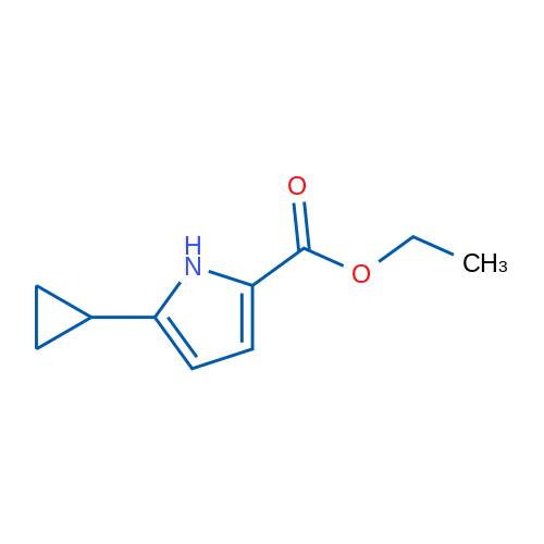 Ethyl 5-cyclopropyl-1H-pyrrole-2-carboxylate 1g